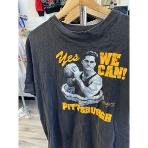 Vintage 90s Pittsburgh Steelers Yes We Can! Bubby Brister #6 Graphic T Shirt XL